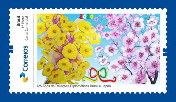 Lançamento do selo comemorativo dos 125 anos das relações Japão-Brasil