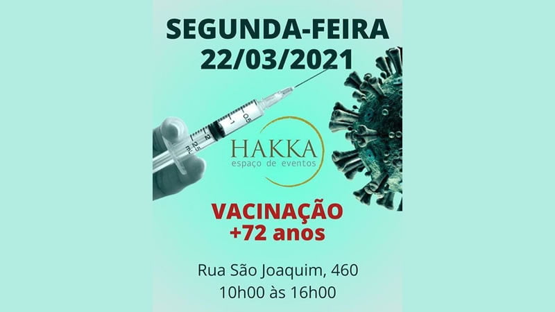Vacinação +72 anos COVID-19 - 22/03/2021 - São Paulo-SP